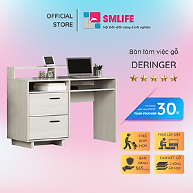 Bàn máy tính gỗ công nghiệp cao cấp SMLIFE Deringer