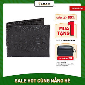 Ví Nam Bóp Nam Da Bò Dập Vân Cá Sấu Cao Cấp Galaxy Store GVN15 - Hàng Chính Hãng
