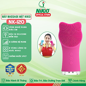 Máy Rửa Mặt Và Massage Nâng Cơ Nikio NK-120 - Tay Cầm Dài Dễ Rửa Sạch Bụi Bẩn Hơn - Sóng Siêu Âm Giúp Làm Sạch Sâu Da, Mát Xa Thư Giãn, Trẻ Hóa Làn Da, Chống Nước IPX7, Siêu Nhỏ Gọn - Phù Hợp Mọi Loại Da