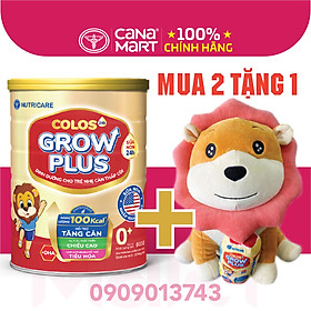 Sữa bột Nutricare Colos 24h Grow Plus 0+ giúp trẻ phát triển toàn diện 800g