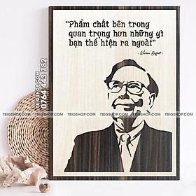 Mẫu tranh - Mã 045 "Phẩm chất bên trong quan trọng hơn những gì bạn thể hiện ra ngoài