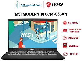 Mua Laptop MSI Modern 14 C7M-083VN R5-7530U | 8GB | 512GB | 14  FHD Hàng chính hãng