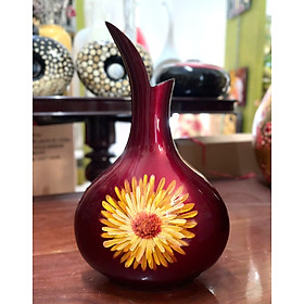 Mua Bình hoa sơn mài cao cấp  - Bình miệng chẻ / Thu hút tài lộc- Phong Thủy- Độc Đáo