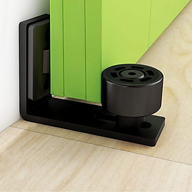 Hướng dẫn sàn tường điều chỉnh / Cửa hướng dẫn thấp hơn cho cửa gỗ, màu đen