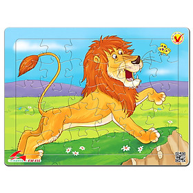 Xếp hình Tia Sáng  Sư tử (30 Mảnh Ghép) - Tặng kèm tranh tô màu cho bé