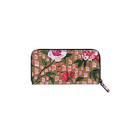 Cath Kidston - Ví nữ dài/Continental Zip Wallet - Tea Rose - Camel -1042061