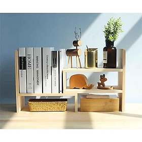 Mua Kệ Sách Để Bàn Điều Chỉnh Kích Thước từ 40 -70 cm Gỗ Thông Tự Nhiên