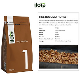 Cà phê Fine Robusta Honey Đặc Sản ILOTA Rang Mộc 500g