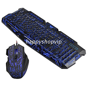 Mua HSV J60 Colorful Backlit Wired Gaming Mouse Set Three-Color Keyboard USB Computer for Games Gamer Working Accessories