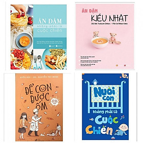 Sách - Combo 4 Cuốn Ăn Dặm Kiểu Nhật + Ăn Dặm Không Phải Cuộc Chiến + Để Con Được Ốm + Nuôi Con Không Phải Cuộc Chiến