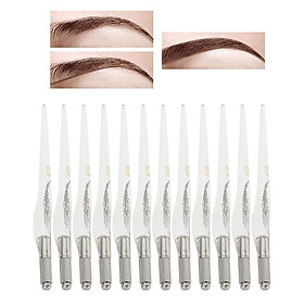 12x Reusable Microblading Pen Eyebrow Lip Line Manual  Pen Supplies