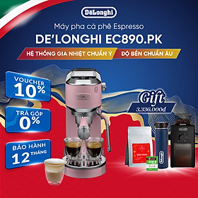 Máy pha cà phê espresso DeLonghi Dedica Duo EC890.PK - Hàng Chính Hãng