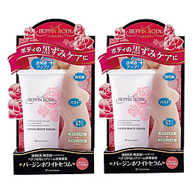 Combo 2 Serum Làm Hồng Nhũ Hoa Và Loại Bỏ Sạm Đen Vùng Bikini, Vùng Nách Beppin Body Virgin White Serum Tuýp 30gr Từ Nhật Bản