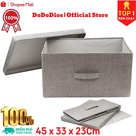 Mua hộp vải đựng đồ lót có nắp 45x34x24cm TD3A - chính hãng DoDoDios