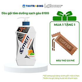 Tắm Gội Dưỡng Xmen Clean & Fresh 3in1 Sạch Gàu Chai 610g