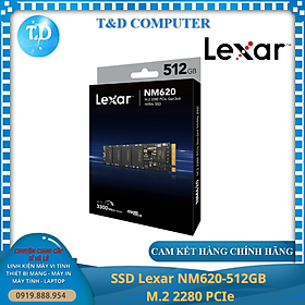Mua Ổ cứng SSD Lexar NM620-512GB M.2 2280 PCIe - Hàng chính hãng Digiworld phân phối