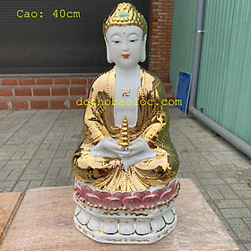 Tượng Phật Bổn Sư Thích Ca ngồi thiền định cao 35cm và 40cm