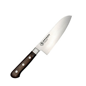 Dao thái đa năng KATANA Essential Santoku (165mm) KATA-201 cán gỗ, thép không gỉ, độ sắc cao - dao bếp KATANA cao cấp thương hiệu Việt Nam