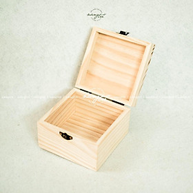 Mua Hộp gỗ tự nhiên - hộp gỗ vuông đựng đồ(8x12x12cm)