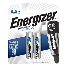 Hình ảnh Pin AA Energizer Ultimate Lithium L91 - Vỉ 2 viên