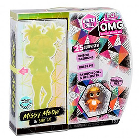 Đồ Chơi Búp bê thời trang O.M.G Giáng sinh- Meow & Baby Cat LOL SURPRISE 570271E7C
