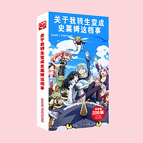 (BÌA NGẪU NHIÊN) Hộp ảnh POSTCARD mẫu mới TENSEI SHITARA SLIME DATTA KEN - CHUYỂN SINH THÀNH SLIME anime