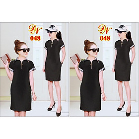 Đầm suông nữ thời trang công sở dạo phố màu đen Mẫu 2