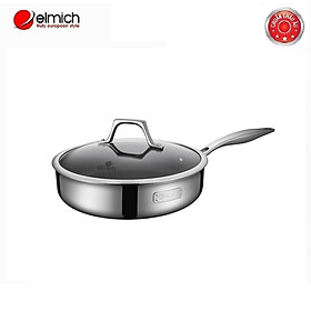 Mua Chảo chống dính inox 304 có vung kính Elmich Potenza 26cm EL3258
