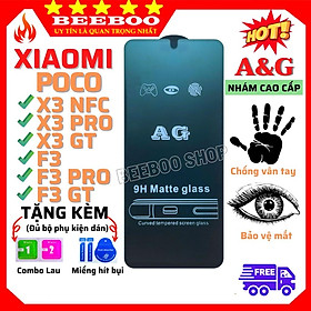 Mua Kính Cường Lực Dành Cho Điện Thoại Xiaomi Poco X3 NFC/ X3 PRO/ X3 GT/ F3/ F3 PRO/ F3 GT -Full màn-Nhám phủ Nano