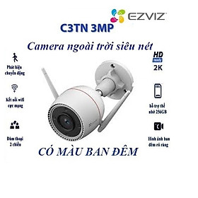 Mua Camera WIFI EZVIZ C3TN 3MP  Ngoài Trời  Đàm Thoại 2 Chiều  Có Màu Ban Đêm  Tích Hợp AI  Còi &  Đèn - Hàng Chính Hãng - kèm thẻ 32gb