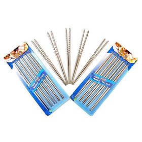 Mua Bộ 5 đôi đũa inox cao cấp