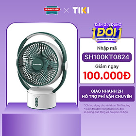 Quạt sạc Sunhouse SHD7116 (25W) - Hàng chính hãng