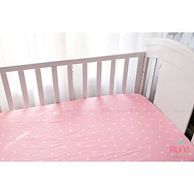 Ga giường bo thun Runa Kids chất liệu Cotton Hàn 100% cao cấp kích thước 1m8x2m