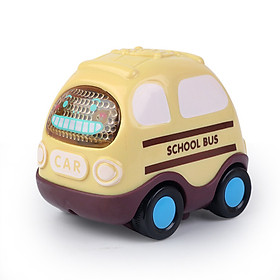 Xe ô tô đồ chơi cho bé KAVY NO.8807 chạy đà quán tính mô tả xe cảnh sát, cứu hỏa, taxi, bus đẹp dễ thương - Xe bus school