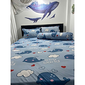 Bộ Drap Thun Lụa _Mát Lạnh {4 MÓN} ga và 3 áo gối #gagoi#drapgoi hoặc drap lẻ