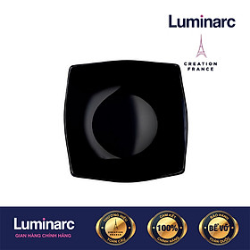 Mua Bộ 6  Đĩa Thuỷ Tinh Luminarc Quadrato Đen 19cm - LUQUH3670