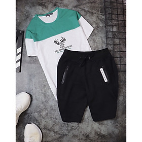 BỘ ĐỒ NAM ÁO COTTON QUẦN NỈ ĐẸP Y HÌNH
