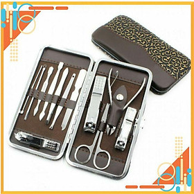 BỘ 12 DỤNG CỤ LÀM NAIL MIỄN PHÍ GIAO HÀNG DỤNG CỤ LÀM MÓNG 12 MÓN KÈM HỘP DA THIẾT KẾ TRANG NHÃ CAO CẤP TIỆN DỤNG
