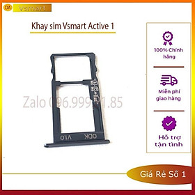 Bộ lưng sau Vsmart active 1 zin hãng Kèm các linh kiện rời - Khay Sim