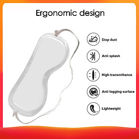 Dustproof Googles Wind-Proof Protective Eye Protector Safety Riding Eyewear Plain Glasses Eye Protector for Men Women