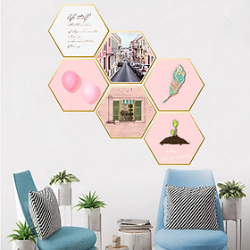 Mua Bộ 06 Hình Khung Ảnh Decal Dán Trang Trí Dán Tường