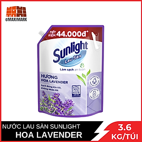 Nước Lau Sàn Sunlight Hương Hoa Lavender Túi 3.6kg