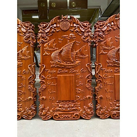 Mua Đốc lịch lịch treo tường khắc thuận buồm xuôi gió bằng gỗ gõ đỏ kt 37×67×4cm