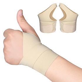 Hình ảnh Ngón tay cái và nẹp cổ tay ngón tay cái thoáng khí hỗ trợ dây đeo tay spica nẹp cho ngón tay cái bên trái tay phải cho viêm gân Color: Nude