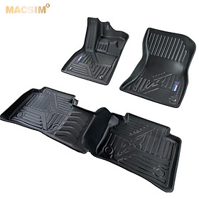 Thảm lót sàn xe ô tô Audi Q5 2018- nay nhãn hiệu Macsim - chất liệu nhựa TPE đúc khuôn cao cấp - màu đen