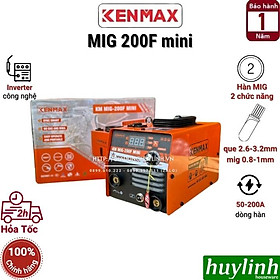 Máy hàn 2 chức năng Kenmax MIG-200F mini Hàn que và hàn MIG không dùng khí