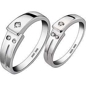 Nhẫn đôi Bạc Hiểu Minh NC239 - Vẹn nguyên