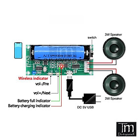 Mạch Loa Bluetooth 2*3W PAM8403