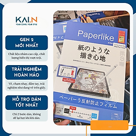 Dán màn hình dành cho iPad Paper-like Version 2 Kai chống vân tay cho cảm giác vẽ như trên giấy - Hàng Chính Hãng