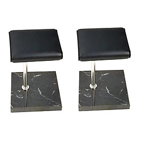Black Marble Base & PU Watch Holder Stand For Display